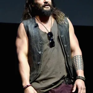 Aqua Man Jason Momoa Leather Vest