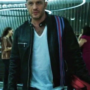 Tom Hardy Venom 2 Eddie Brock Black Genuine Leather Jacket
