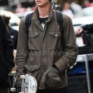 Andrew Garfield Spidermen Lapel Style Cotton Jacket