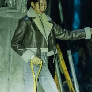 Gong Seung-yeon Karma 2025 Shearling Leather Jacket