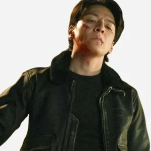 Masahiro Higashide Demon City 2025 Black Leather Jacket